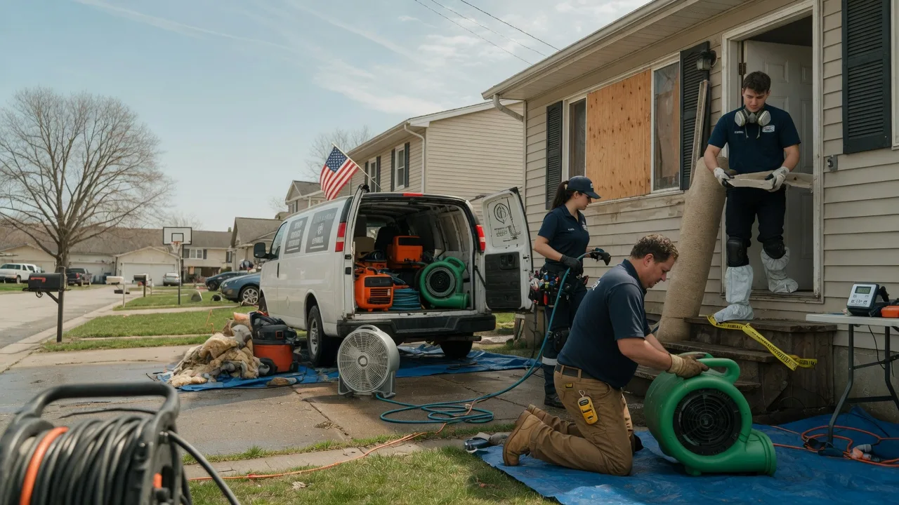 Water Damage Restoration in Tiffin, IA near me